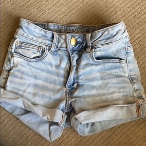 American Eagle High Rise Jean Shorts
